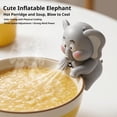 thumbnail image 6 of Clip-On Mini Food Cooling Fan Cute Elephant/Dinosaur Animal USB-C Rechargeable Hands-Free Bowl Fan, 3 Speeds, Low Noise, Portable Cooler for Soup, Noodles, Coffee, Office, Dorm, Travel, 6 of 10