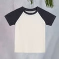 thumbnail image 5 of UACY Toddler Baby Girls Boys Tshirt Raglan Shirt Baseball Tee Cotton T-Shirt Short Long Sleeve Solid Color Shirts (Light Ashy, 11-12 Years), 5 of 9