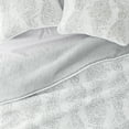 thumbnail image 3 of Noble Linens Light Gray 3 Piece Distressed Damask Reversible Print Quilt Set, Queen / Full, 3 of 8