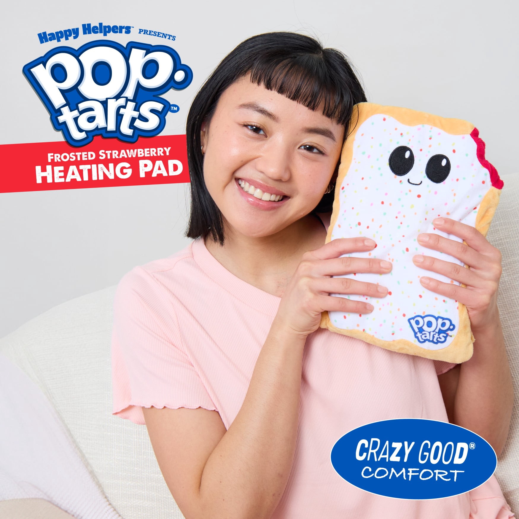 Pop-Tarts™ Happy Helpers Microwavable Heating Pad, Cozy Plush for Pain Relief, Back to School Self-Care Gifts