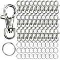 thumbnail image 1 of Kit para hacer llaveros LEOBRO de 60 piezas con broches de langosta plateados, 1 of 9