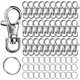 thumbnail image 1 of Kit para hacer llaveros LEOBRO de 60 piezas con broches de langosta plateados, 1 of 9
