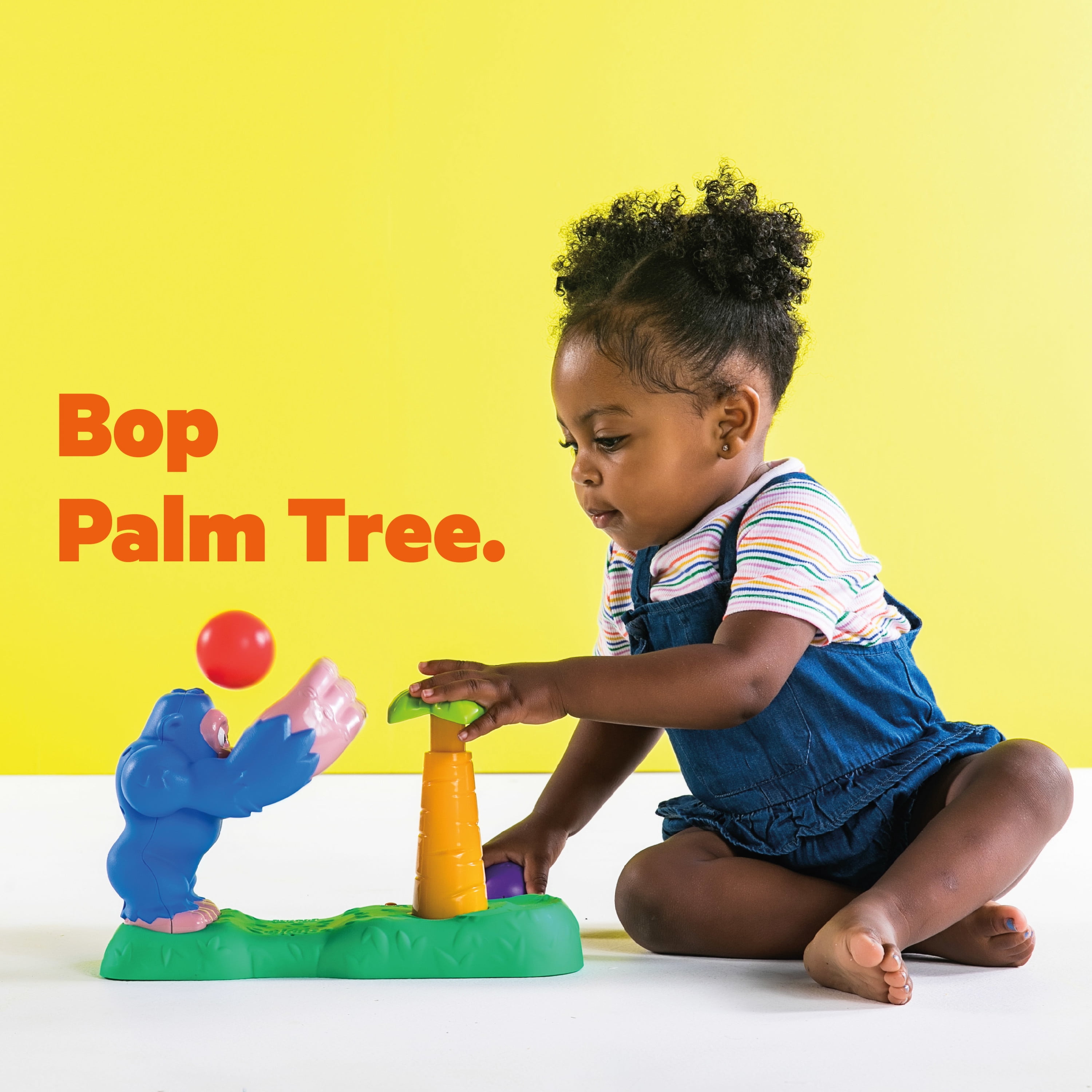 Bright Starts Coconut Catapult Ball Popper Musical Activity Toy, Ages 6 months +