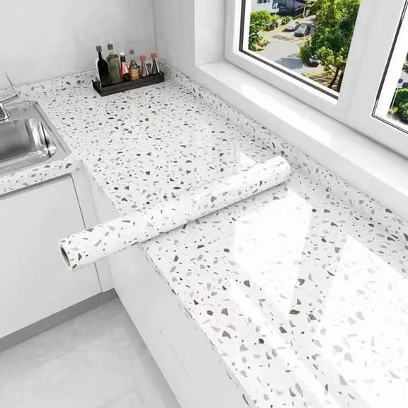 Tile Stickers Waterproof and Oil-proof Kitchen High Temperature Resistant Renovation Self-adhesive Cabinet Countertop Wallpaper