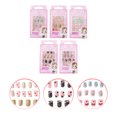thumbnail image 2 of EeaseCA 5 Boxes/120 Pcs Children False Nail Sticking Nail Decals Eco-friendly Manicure Decorative Sticker Fake Cartoon Nails Sticker, 2 of 8
