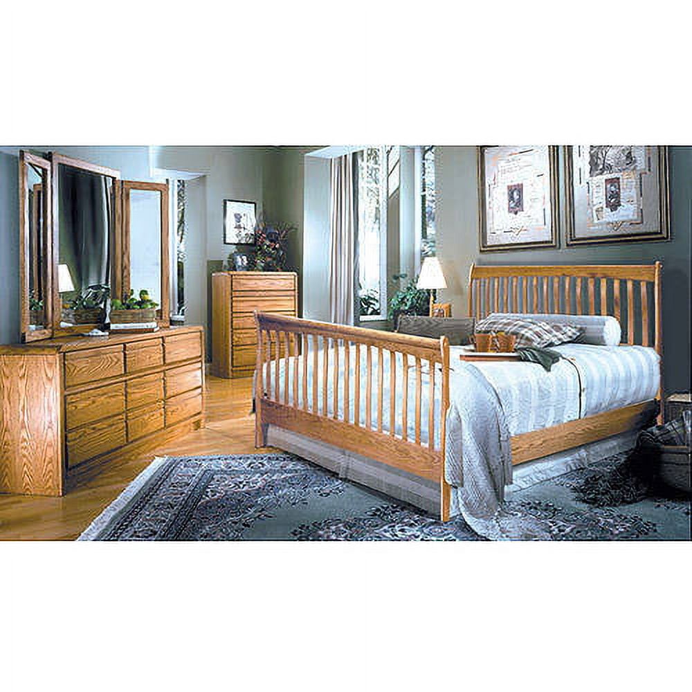 Sicily Sleigh Cal King With Headboard and Footboard