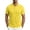 Yellow, variant on CAIVO Polo Shirts For Men Solid Color For Daily Commute Work Outdoor Summer Breathable Short Sleeve Casual Lapel Classic Fit Golf Tops For Business , XL