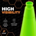 thumbnail image 2 of 28” Lime Green Traffic Cone - 24 Pack - Premium PVC Safety Cone for Parking, Caution, Construction, Road Crews, Emergency Vehicle - Xpose Safety, 2 of 7