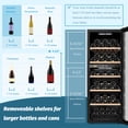 thumbnail image 2 of Lanbo 20 inch 64 Bottle Dual Zone Freestanding Wine Cooler, 2 of 12