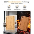 thumbnail image 2 of Board For Kitchen  Knife-friendly Wooden Boards Set 3-piece With Juice Groove Durable Chopping Meat Vegetables Fruits Cheese - Multi-purpose Gifts, 2 of 8