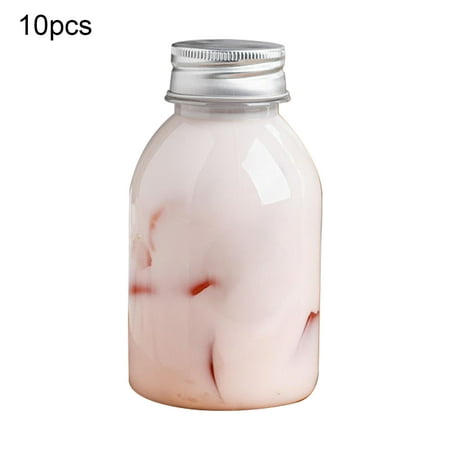 

WindC 10Pcs 250ml/260ml/350ml Water Cup Eco-friendly Heat Resistant Plastic Beverage Juice Bottle Supplies for Home
