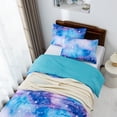 thumbnail image 4 of Btargot Tie Dye Constellation Ombre Twin Comforter Set Girls Kids Teens Adults Gradient Galaxy Bed-in-a-Bag Blue Purple, 4 of 11