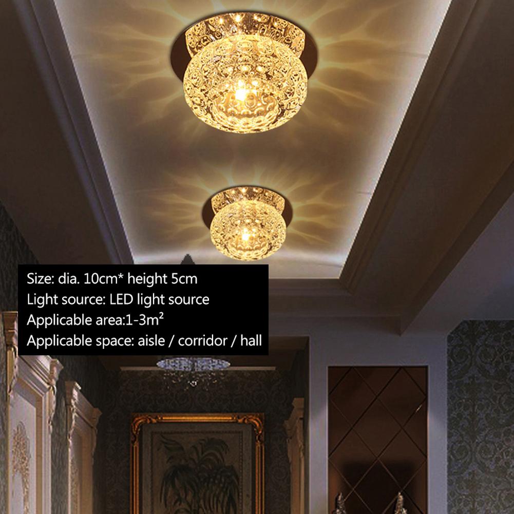 OTVIAP Simple crystal led aisle light corridor ceiling lamp，Suitable