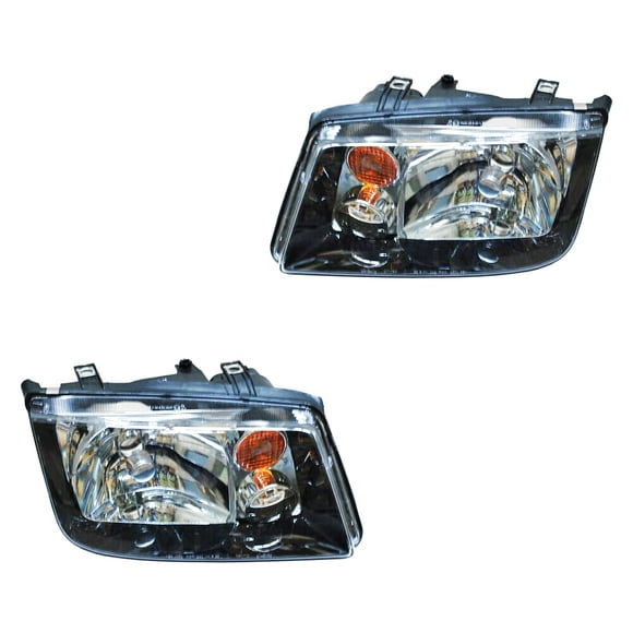 Par de FAROS Generica JETTA 2006 al 2007 Negro