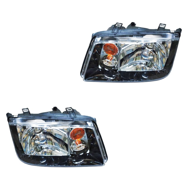 Par de FAROS Generica JETTA 2006 al 2007 Negro