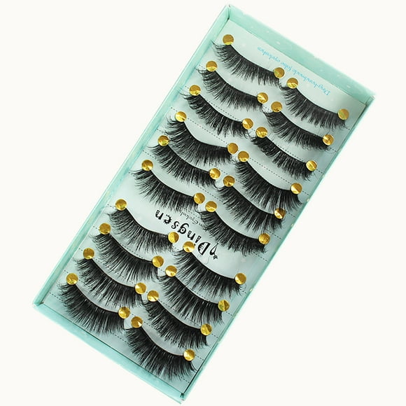 Fiudx Pestañas 3D, Pestañas Gruesas de Aspecto Natural, Pestañas Largas y Rizadas de Tira Completa, Estilo Glamuroso y Sutil, Pestañas Reutilizables, Maquillaje para Bodas, Look Perfecto para Selfies