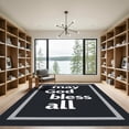 thumbnail image 2 of ODIKA 5'x7' Machine Washable Non-Slip Area Rug, Minimalist Black High Traffic Rug with Pad, Black, 1053024, 2 of 8