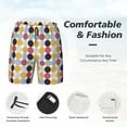 thumbnail image 3 of Fotbe Polka Dot Traje de Baño para Hombre – Shorts de Natación de Secado Rápido con Forro y Bolsillos-XX-Large, 3 of 6
