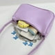 thumbnail image 5 of Bolso de hombro pa mujer y niña, bolso informal pa , bolso pa axilas PU , púrpura Violeta Hugo monedero de paja, 5 of 9