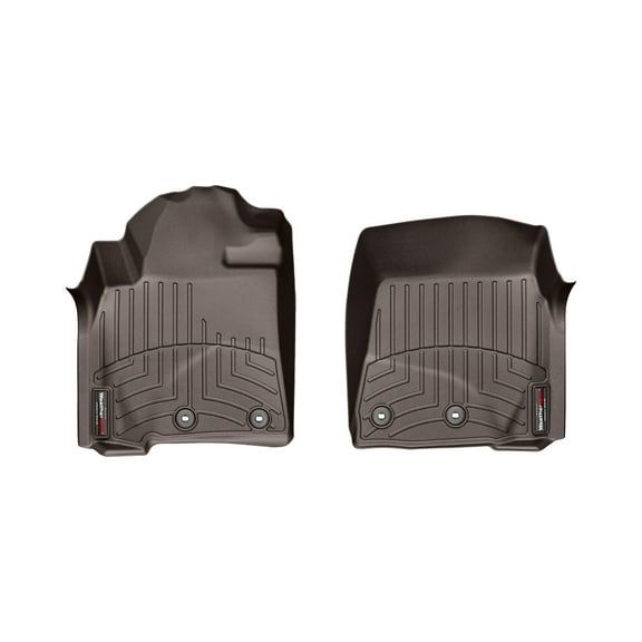 WeatherTech Custom Fit FloorLiners compatible with LX, Land Cruiser - 1st Row (Driver & Passenger), Cocoa