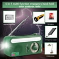 thumbnail image 6 of RKZDSR Weather Radio, Hand Crank Emergency AM FM Shortwave Radio with Solar Charger, USB Output & LED Flashlight, Portable Battery Operated Survival Gear for Camping & Emergencies, 6 of 7