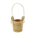 thumbnail image 2 of HOMEFORD ESC05 Wooden Craft Well Bucket Miniatures with Jute Handle, 1-1/4-inch, 3-count, Natural, 2 of 3