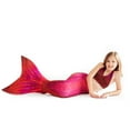 thumbnail image 3 of Sun Tail Mermaid Swim Set; Fiji Red Mermaid Tail + Red Monofin for Swimming; size - Child Extra Large, 3 of 7