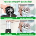 thumbnail image 5 of SOULFOX Licuadora 3 Velocidades Profesional Electrica Potente Portátil 2 En 1 Con Vaso De Plástico 1000W Color Negro, 5 of 5