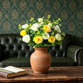 thumbnail image 6 of 33CM Artificial Rose Bouquet, 10 Buds on 5 Stems, Small Rose Buds Bundle, Lifelike Fake Flowers for Home Wedding Restaurant Decor, Multiple Color Options, Ideal for Vase Filler & Table Centerpiece, 6 of 8