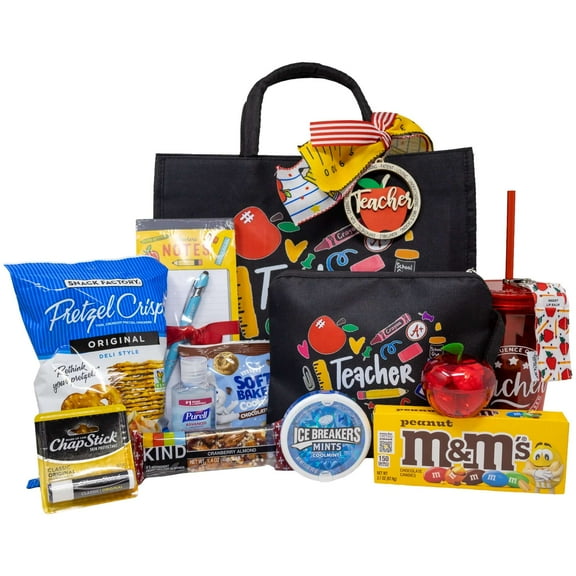 Teacher Canvas Tote Gift Set with Clutch