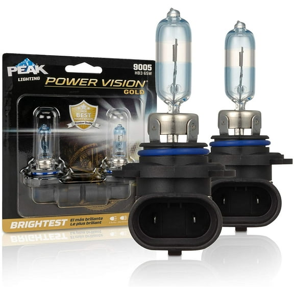 PEAK Power Vision Gold Automotive Performance Headlamp, 9005 HB3, 2 Pack