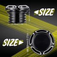 thumbnail image 3 of Tapa de gasolina decorativa para tanque de combustible de aluminio Cnc de motocicleta cromada negra para Harley Sportster Xl1200 883 1996-2014, 3 of 5