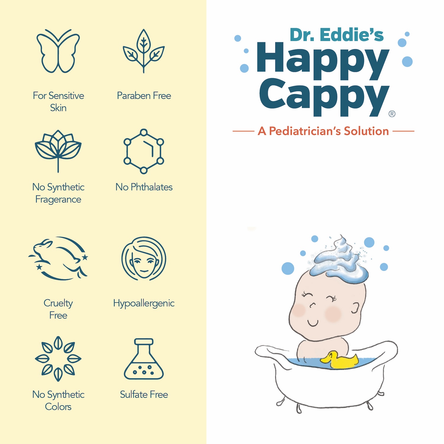 Happy Cappy Daily Shampoo & Body Wash, 8 oz photo 3