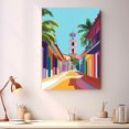 thumbnail image 2 of Belize Canvass Vintage, Belize Travel Prints Wall Art, Belize Travel Canvas, Belize Travel Colorful Canvas - 100AZ109, 2 of 2