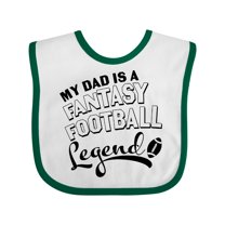 Inktastic My Dad is a Fantasy Football Legend Boys or Girls Baby Bib