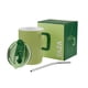 thumbnail image 3 of Paquete con 10 piezas de Taza de cerámica con tapa push y popote verde 12.5 x 13 x 8.9, 3 of 5
