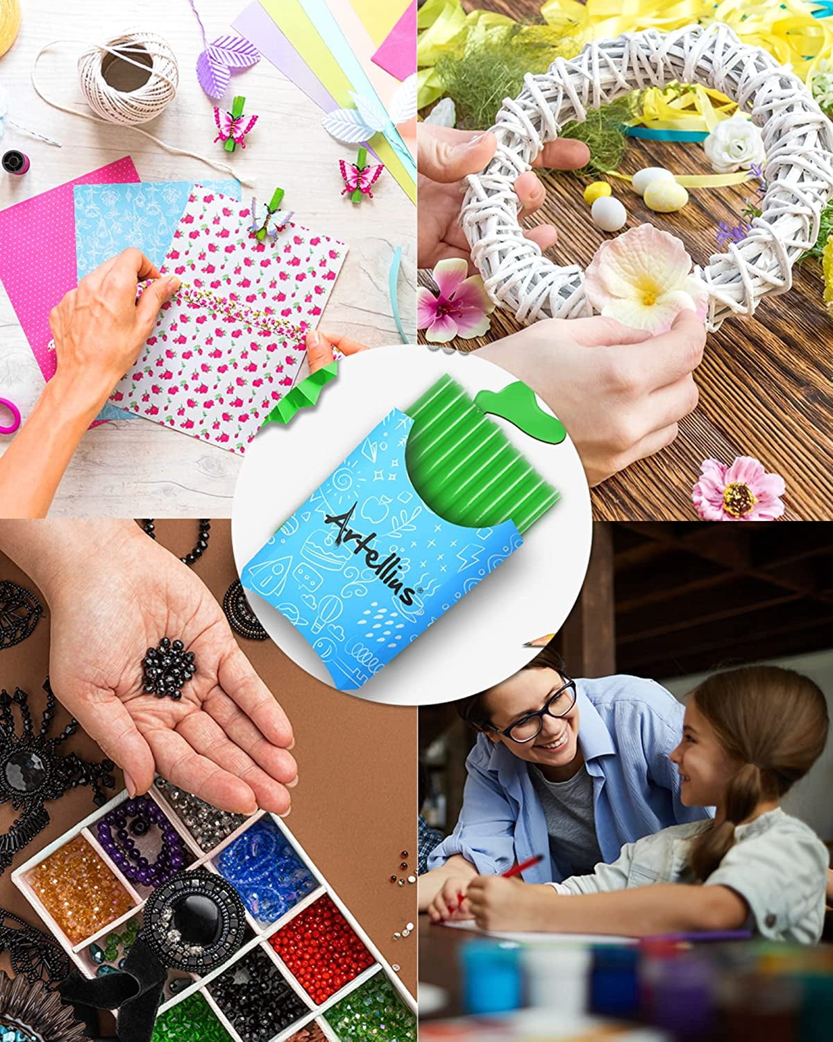 100 Pack Color Hot Glue Sticks. Green Colored Glue Gun Sticks. Hot Melt Adhesive Mini Glue Sticks for DIY Art Craft Repair Bonding Bulk Gold Black Yellow Pink Red Purple