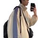 thumbnail image 3 of Chaqueta con estampado de letras para hombre, prendas de vestir deportivas informales de moda simples con cremallera y bolsillo para citas de viaje, 3 of 8