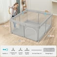 thumbnail image 4 of Baby Playpen, HDJ Portable Baby Playard 50 inch with Storage Bag for 0-36 Months Toddlers, Gray, 4 of 7