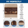 thumbnail image 6 of Coffee Time Beans Dining Chair Back Cover Only, Desserts Vintage Brown Plaid Farmhouses Set of 8 Chair Back Covers, Removable Washable for Dining Room, Banquet & Holiday Decoration, 6 of 9