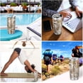 thumbnail image 7 of SKYSONIC Forest Mushroom Tumbler Stainless Steel Double Wall Vacuum Reusable Insulated Mug with Straw and Built-in Coaste for Cold and Hot Beverages, 12oz, 7 of 7