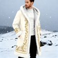 thumbnail image 4 of Santa Coat Men Casual Christmas Cardigan Unisex Open Front Hoodies No Zip Cozy Winter Printed Edge Warm Comfortable Outerwear, 4 of 4