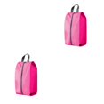 thumbnail image 3 of Decodeary Sac à Chaussures Imperméable et Résistant à l'Humidité Protège les Articles Faciles à Polyester Sac de Rangement de Chaussures de Voyage Sacs de Chaussures de Voyage Rose L 2Set, 3 of 6