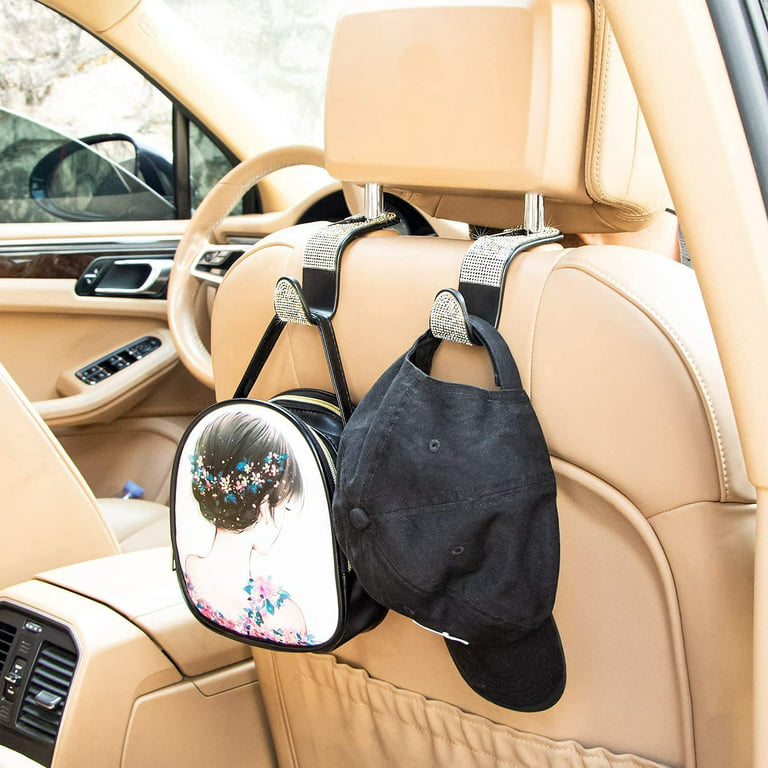 Auto Car Hook,bling Car Hangers,rhinestone Car Back Seat Headrest