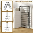 thumbnail image 2 of Clothes Drying Rack Foldable, 68.9Inch High Hanger Laundry Drying Rack with 4 Height-Adjustable Wings, Lightweight and Space Saving Clothes Airer for Apartments, Dorms, Camping, 2 of 16