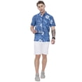 thumbnail image 6 of HAPPY BAY Mens Hawaiian Shirts Short Sleeve Button Down Shirt Men's Casual Vacation Tropical Beach Summer Party Shirts for Men Funny XL Grey Floral, 6 of 6