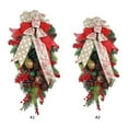 thumbnail image 7 of KARLSITEK 23.6 Inch Christmas Hanging Wreath Artificial Xmas Upside Down Tree Ribbon Bells Party Garland Christmas Decorations, 7 of 7
