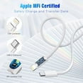 thumbnail image 3 of APFEN USB C to L Cable 2Pack 6FT Fast Charger Cord Compatible with iPhone 14/13/12/11（White）, 3 of 7