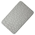 thumbnail image 3 of Felpudo de algodón viscoelástico para puerta de casa, absorbente de agua, antideslizante, para baño, cocina (gris claro, talla L), 3 of 6