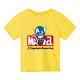 thumbnail image 5 of Nueva camiseta de verano con estampado de dibujos animados para niños y niñas, de algodón, de manga corta, a la moda, para verano, 5 of 5